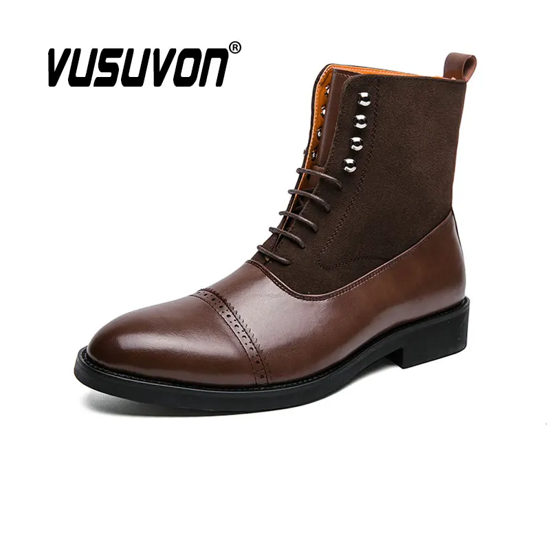Men 38-47 Classic Retro Genuine Leather Chelsea Boots Fashion Ankle Casual British Style Short Work High Top Lace-up Shoes
Men 38-47 Classic Retro Genuine Leather Chelsea Boots Fashion Ankle Casual British Style Short Work High Top Lace-up Shoes