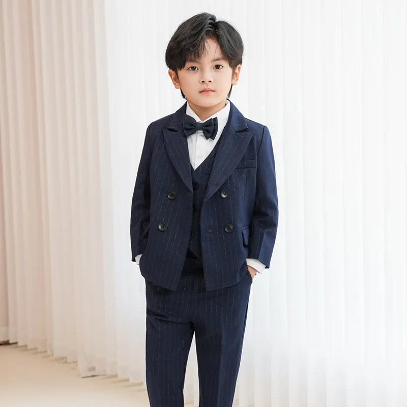 JUCPKID Autumn Children Boys Striped Suits Outfit Spring 4/5PCS Junior Boys Clothes Kids Boys Blazer Waistcoat Pant Wedding Suit
JUCPKID Autumn Children Boys Striped Suits Outfit Spring 4/5PCS Junior Boys Clothes Kids Boys Blazer Waistcoat Pant Wedding Suit