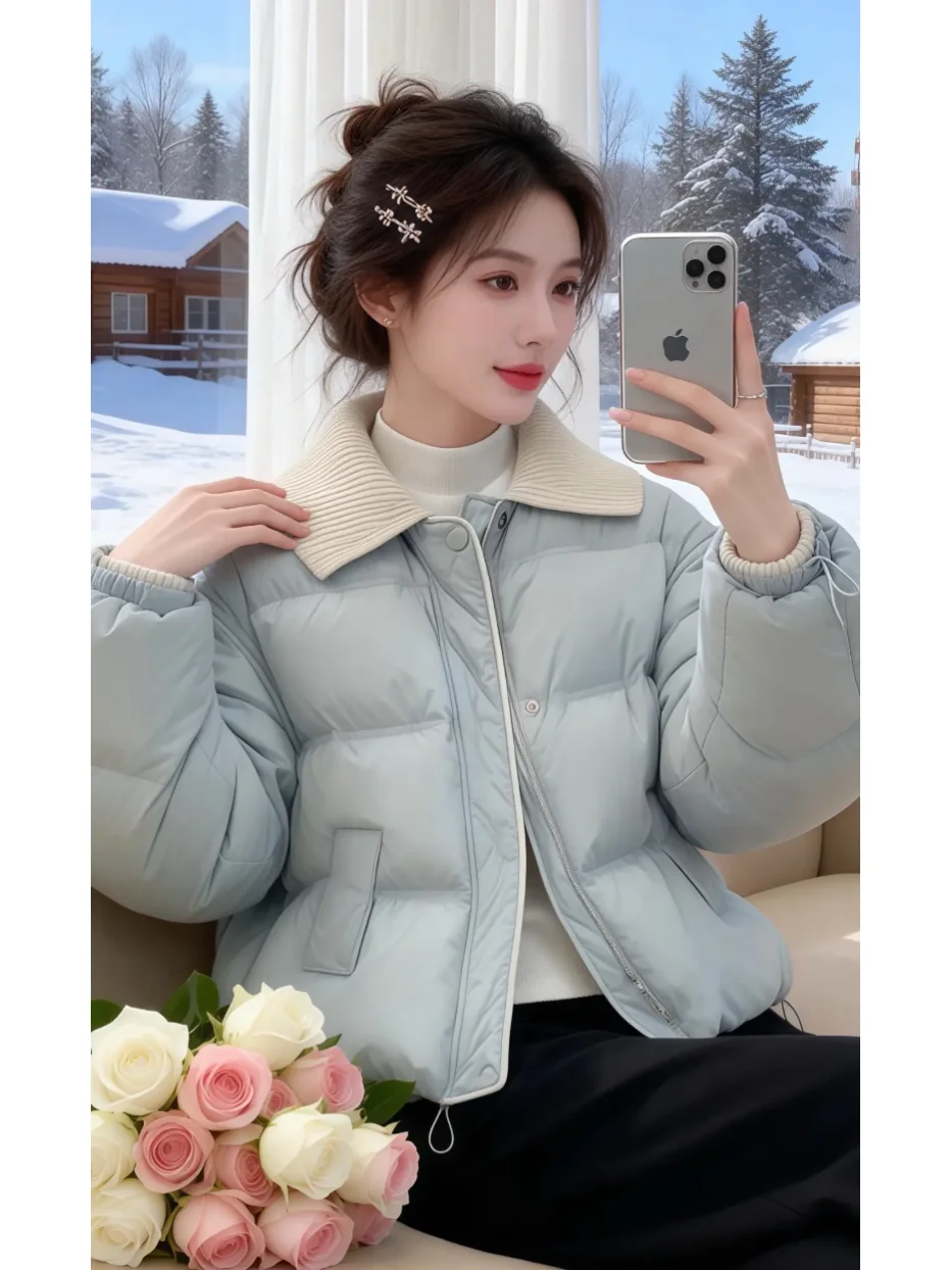 Премиум-пуховик для женщин: утепленное пальто свободного кроя с отложным воротником, новинка зимы, идеально для небольших размеров
Премиум-пуховик для женщин: утепленное пальто свободного кроя с отложным воротником, новинка зимы, идеально для небольших размеров