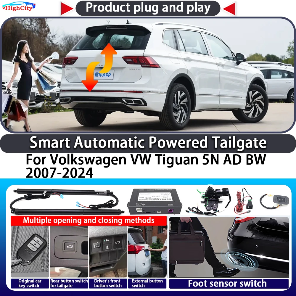 For Volkswagen VW Tiguan 5N AD BW 2007-2024 Smart Automatic Powered Tailgate Key Control Trunk Close Kit Electric Power Tailgate
For Volkswagen VW Tiguan 5N AD BW 2007-2024 Smart Automatic Powered Tailgate Key Control Trunk Close Kit Electric Power Tailgate