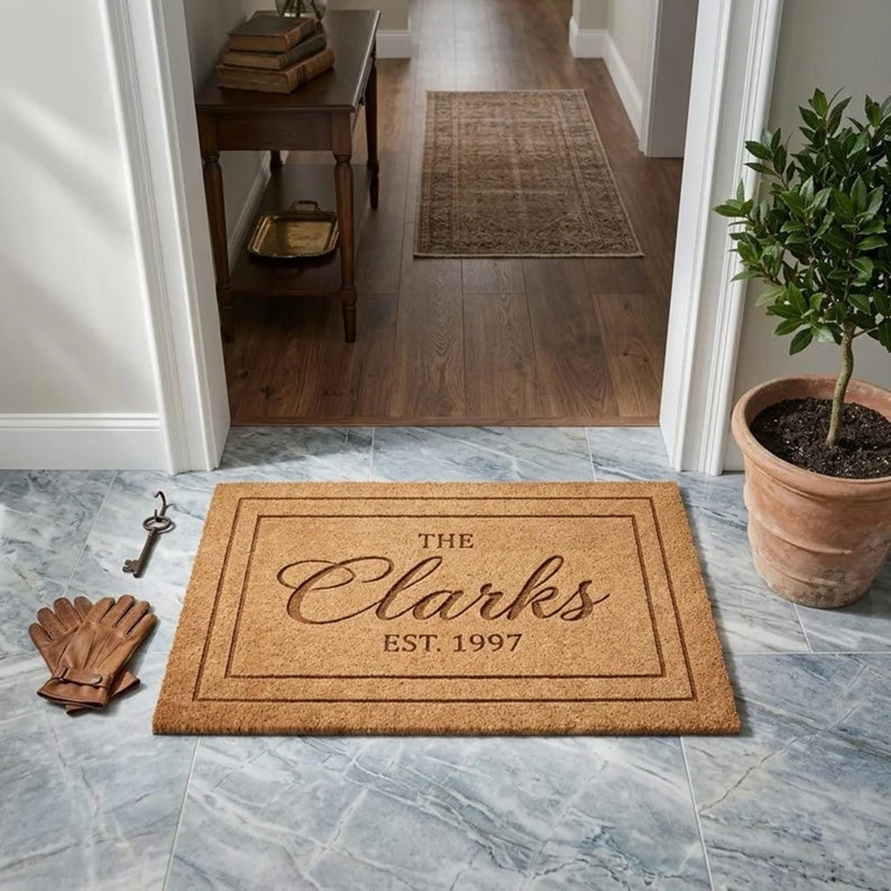 Artistic Family Name Mat Custom Carpet Creative Welcome Print Anti Wear Kids Room Unique Pattern Home Decor Housewarming Gift
Artistic Family Name Mat Custom Carpet Creative Welcome Print Anti Wear Kids Room Unique Pattern Home Decor Housewarming Gift