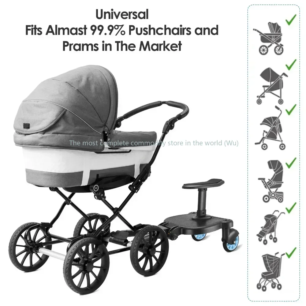 Universal Strollers Step Board Adapter with Seat Second Child Jogger Twins Scooter Baby Pram Hitchhiker Bumper
Universal Strollers Step Board Adapter with Seat Second Child Jogger Twins Scooter Baby Pram Hitchhiker Bumper
