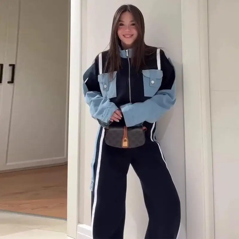2025 Winter New Arrival Women's Fashion Set School Uniform Short Coat Long Pants Two-Piece Suit Color Block Casual Style
2025 Winter New Arrival Women's Fashion Set School Uniform Short Coat Long Pants Two-Piece Suit Color Block Casual Style