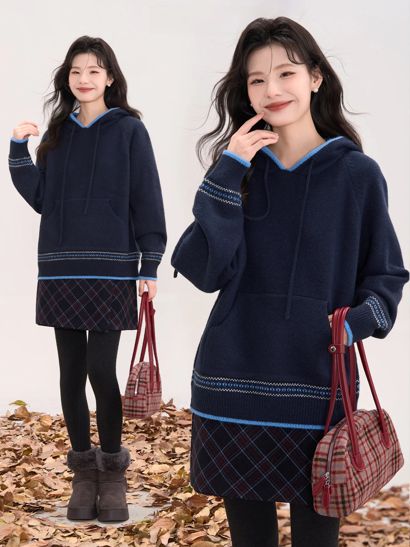 Heme Knitted Hoodie Women's Autumn Winter Thiened Long Sve Casual Sle Soft Polyester Nylon Blend Color Blo Kangaroo ...
Heme Knitted Hoodie Women's Autumn Winter Thiened Long Sve Casual Sle Soft Polyester Nylon Blend Color Blo Kangaroo ...