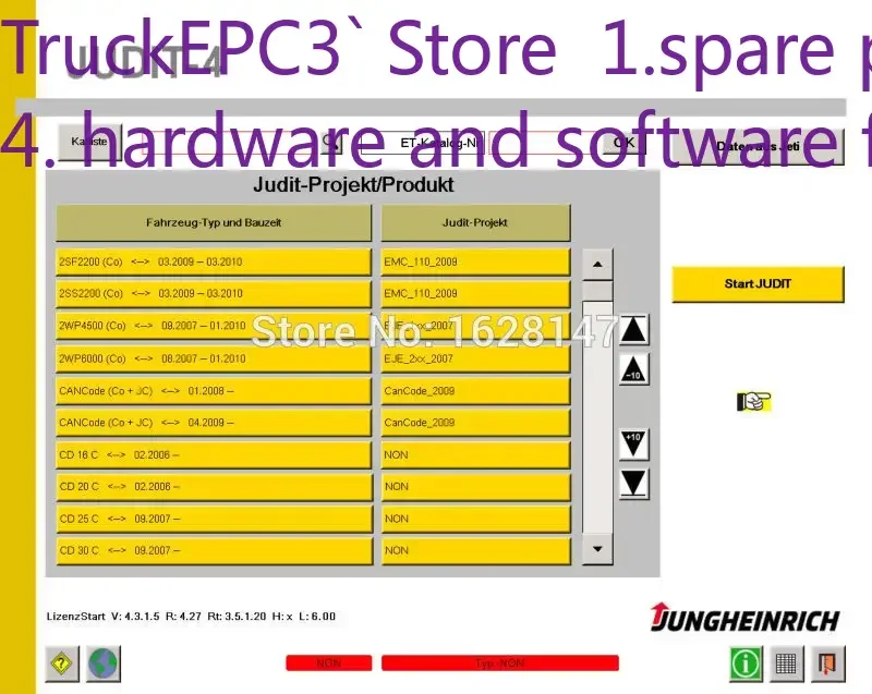 TruckEPC3 Jungheinrich SH (английский, немецкий) + JUDIT-4 - Диагностическое программное обеспечение + каталог на транспортных запчастей (v4.37) + Неправильный расширитель + KEYGEN
TruckEPC3 Jungheinrich SH (английский, немецкий) + JUDIT-4 - Диагностическое программное обеспечение + каталог на транспортных запчастей (v4.37) + Неправильный расширитель + KEYGEN