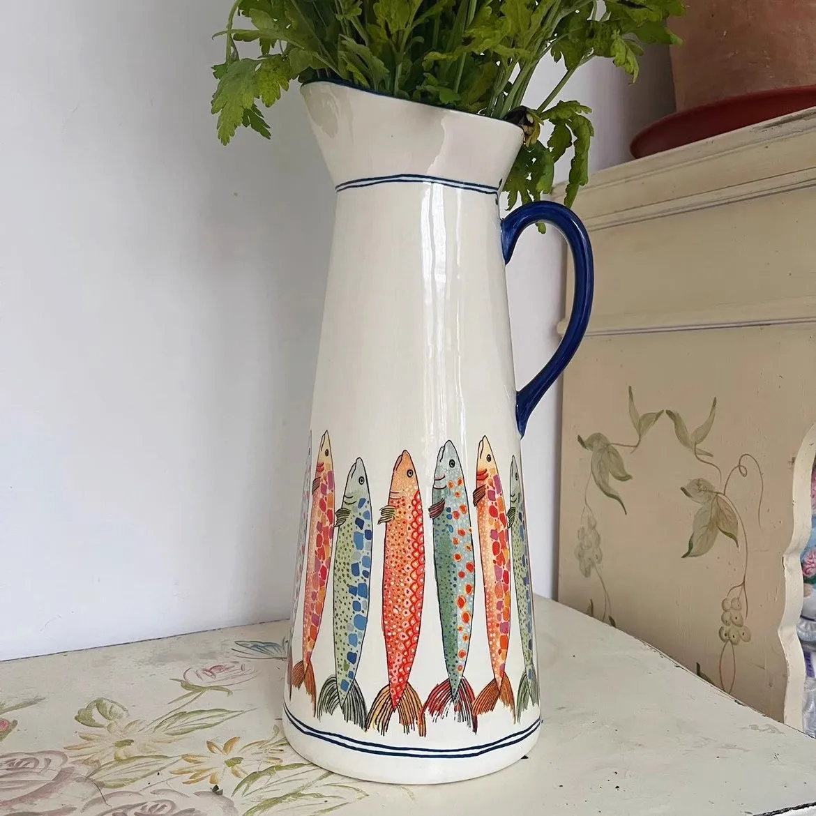 Ceramic Fish Flowers Vase Home Decor Crafts Room Wedding Decoration Wine Cabinet Pot Ornament Porcelain Figurines
Ceramic Fish Flowers Vase Home Decor Crafts Room Wedding Decoration Wine Cabinet Pot Ornament Porcelain Figurines