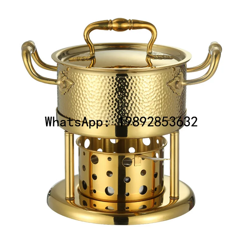 Xl small hot pot hotel club golden single fuel stove one person one pot self-service small hot pot
Xl small hot pot hotel club golden single fuel stove one person one pot self-service small hot pot
