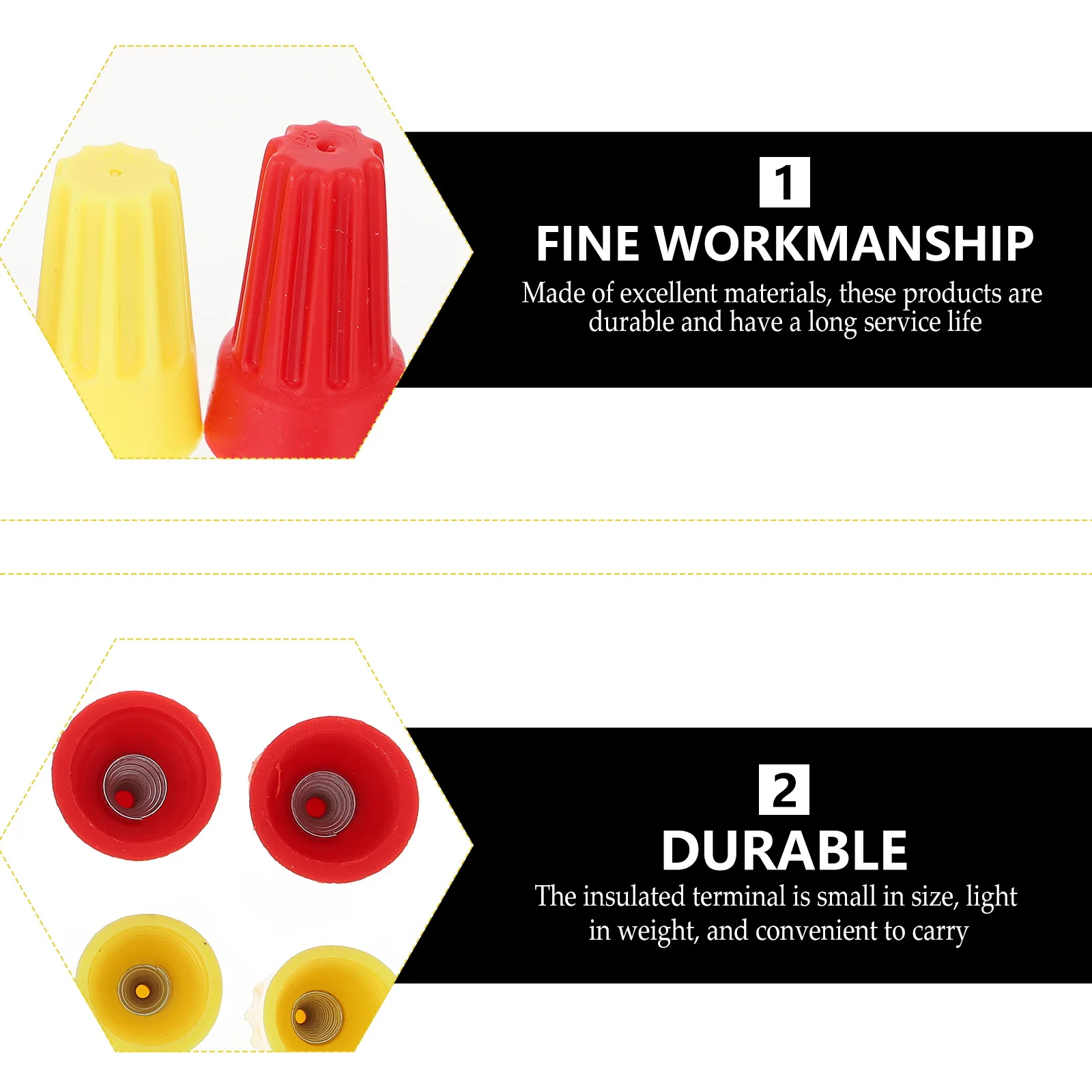 Набор из 70 изолированных клемм для бытовой проводки, легко устанавливаемых обжимных соединителей
Набор из 70 изолированных клемм для бытовой проводки, легко устанавливаемых обжимных соединителей