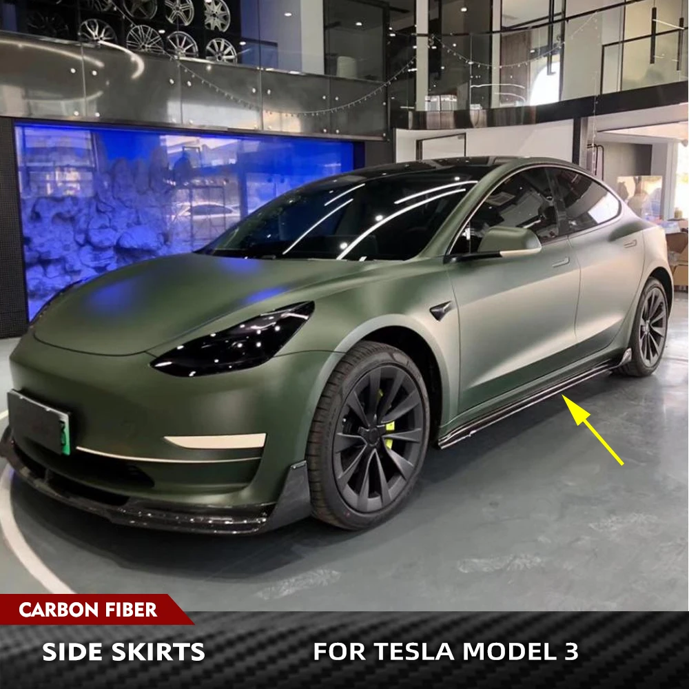 For Tesla Model 3 Sedan 2016-2022 Carbon Fiber Car Side Skirts Rocker Panels Side Trim Spoiler Side Extensions Lip Body Kits
For Tesla Model 3 Sedan 2016-2022 Carbon Fiber Car Side Skirts Rocker Panels Side Trim Spoiler Side Extensions Lip Body Kits