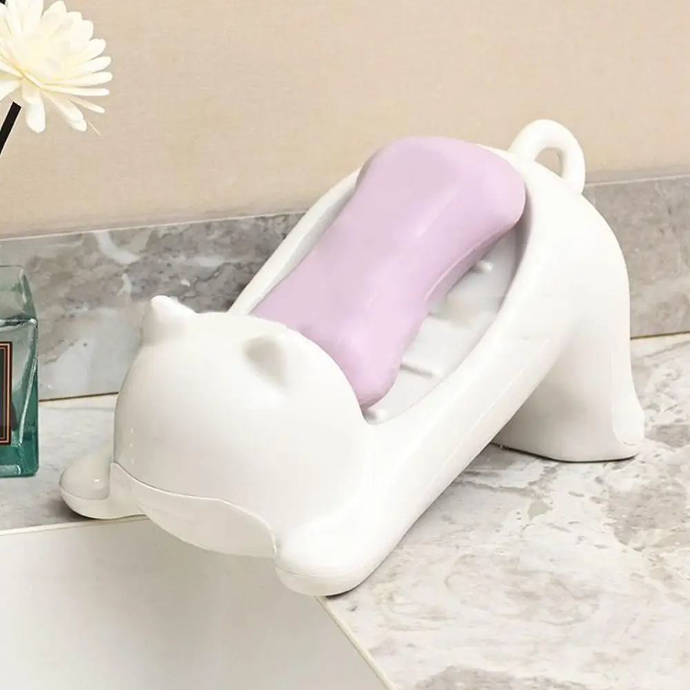 Cartoon Cute Soap Dish Cat-shaped Bathroom Supplies Soap Bar Container Water Drain Indoor Home Decoration Home Decor Soap Tray
Cartoon Cute Soap Dish Cat-shaped Bathroom Supplies Soap Bar Container Water Drain Indoor Home Decoration Home Decor Soap Tray