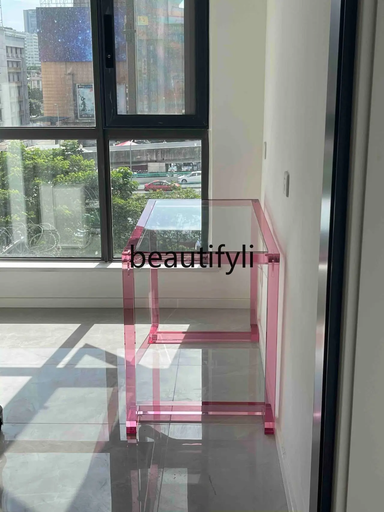Acrylic transparent color computer desk worktable household simple desk rectangular study table
Acrylic transparent color computer desk worktable household simple desk rectangular study table