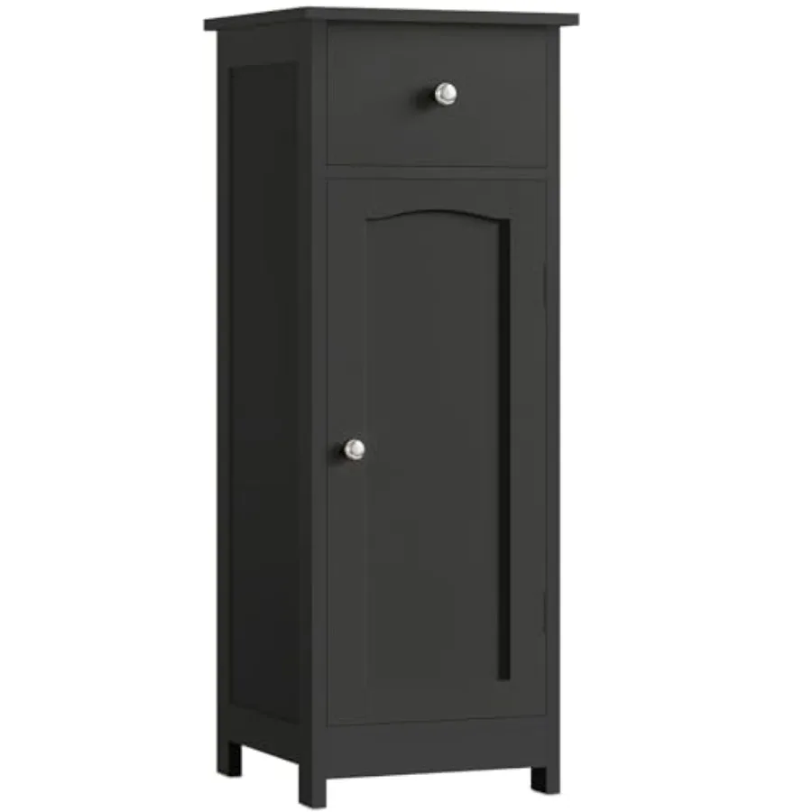 Small Bathroom Floor Cabinet with Drawer Storage Shelf Free-Standing Organizer Cabinet for Hallway or Living Room Black Compact
Small Bathroom Floor Cabinet with Drawer Storage Shelf Free-Standing Organizer Cabinet for Hallway or Living Room Black Compact
