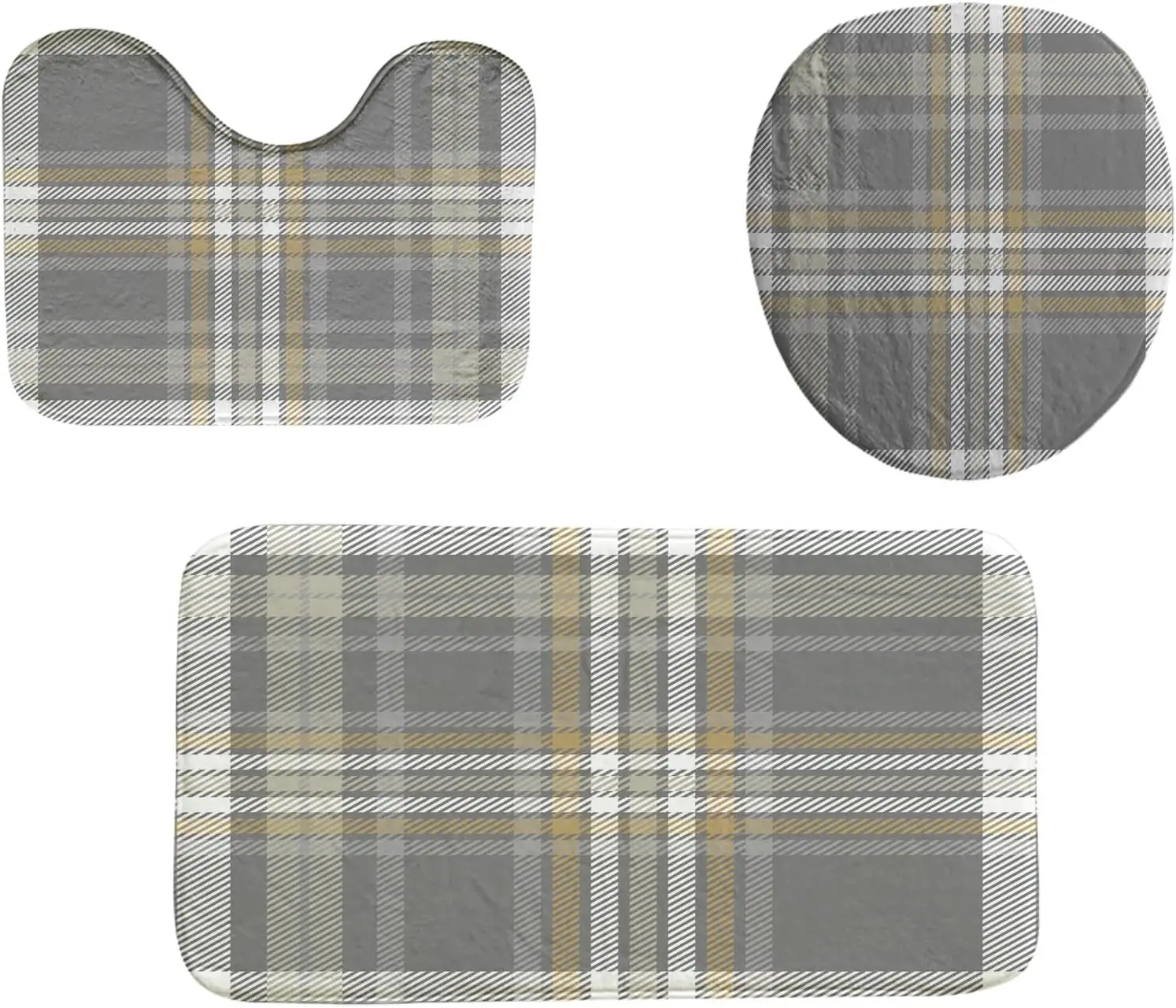 Набор ковриков для ванной из 3 предметов, нескользящий впитывающий клетчатый коврик, быстросохнущий моющийся коврик для туалета для ванной комнаты, кухни, двери спальни
Набор ковриков для ванной из 3 предметов, нескользящий впитывающий клетчатый коврик, быстросохнущий моющийся коврик для туалета для ванной комнаты, кухни, двери спальни