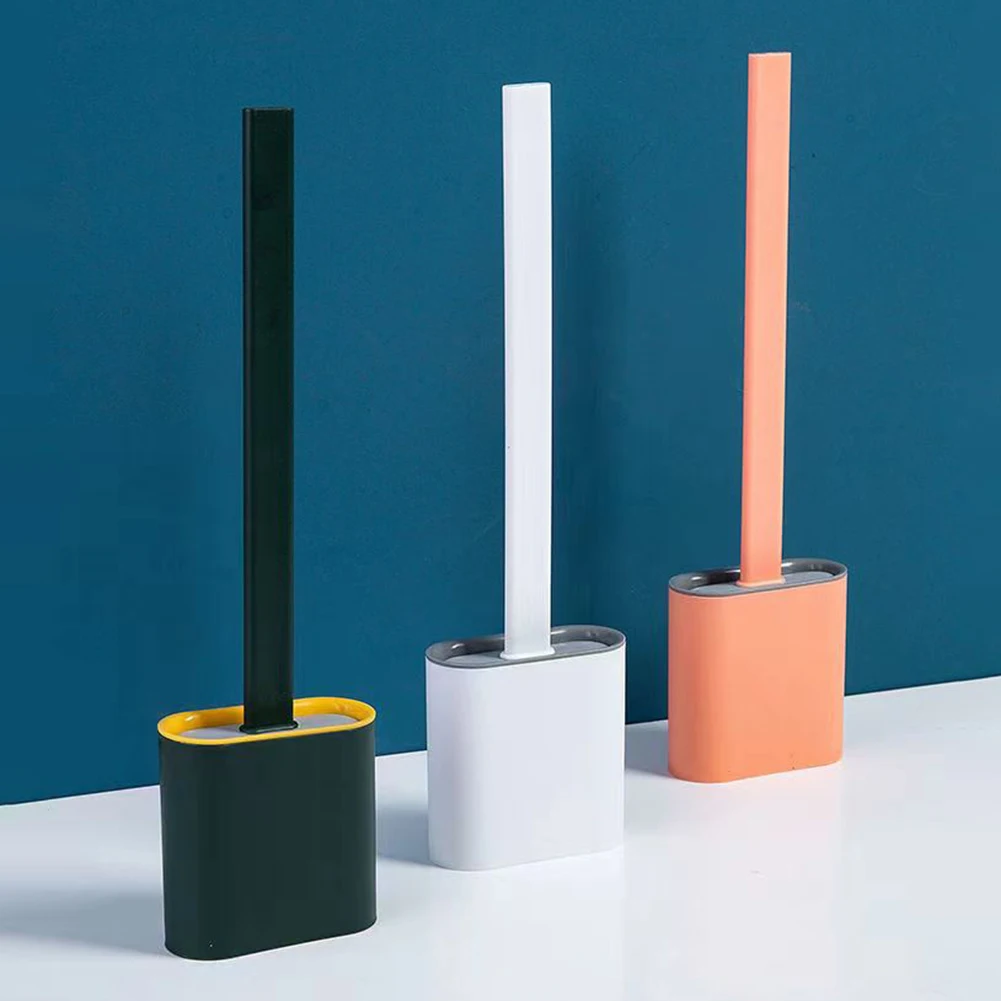 Flexible Toilet Brush Cleaner Long Handle Hanging Silicone 360 Degree No-Dead-Corner Flexible Cleaner Brush Holder Set Bathroom
Flexible Toilet Brush Cleaner Long Handle Hanging Silicone 360 Degree No-Dead-Corner Flexible Cleaner Brush Holder Set Bathroom