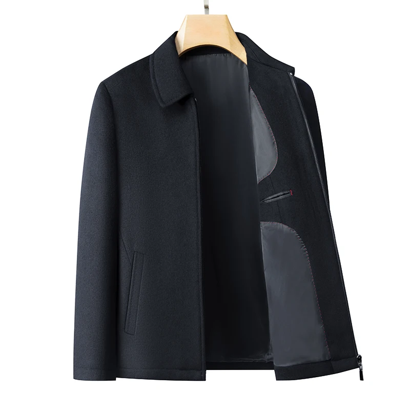 Men's high-end and fashionable cashmere coats for autumn and winter, mid-length lapel jackets, wool and woolen fabrics
Men's high-end and fashionable cashmere coats for autumn and winter, mid-length lapel jackets, wool and woolen fabrics