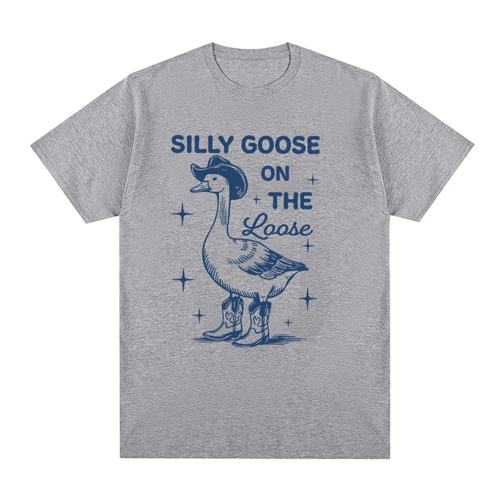 Забавная свободная футболка с рисунком Silly Goose on, хлопковые повседневные футболки большого размера с короткими рукавами, модная винтажная футболка большого размера
Забавная свободная футболка с рисунком Silly Goose on, хлопковые повседневные футболки большого размера с короткими рукавами, модная винтажная футболка большого размера
