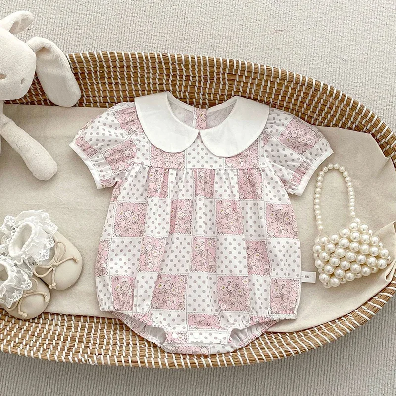 2026 New Summer Newborn Baby Girl Romper Short Sleeved Cotton Print Toddler Baby Girls Jumpsuit 0-24M Baby Girl Clothing
2026 New Summer Newborn Baby Girl Romper Short Sleeved Cotton Print Toddler Baby Girls Jumpsuit 0-24M Baby Girl Clothing