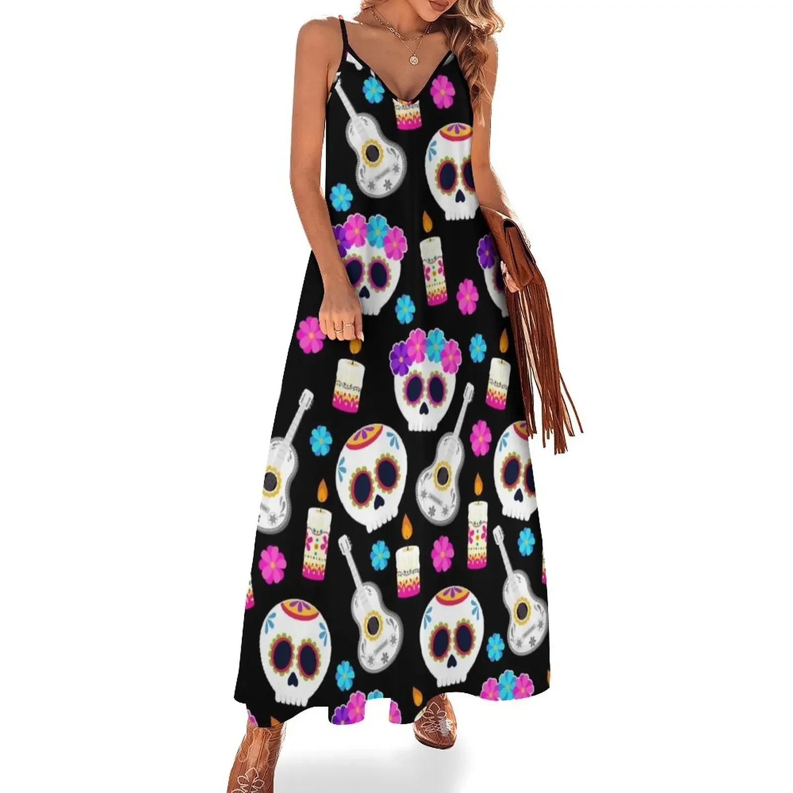 Dia de Muertos, Day of the Dead Sleeveless Dress Clothing women party dresses dresses summer woman 2025
Dia de Muertos, Day of the Dead Sleeveless Dress Clothing women party dresses dresses summer woman 2025