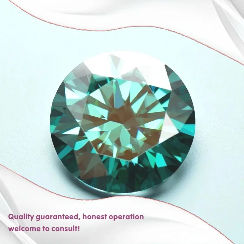J-Moissanite Stone Round Cut Emerald Green Synthetic Gemstone For Jewelry Making With GRA Certificate Pass Diamond Tester
J-Moissanite Stone Round Cut Emerald Green Synthetic Gemstone For Jewelry Making With GRA Certificate Pass Diamond Tester