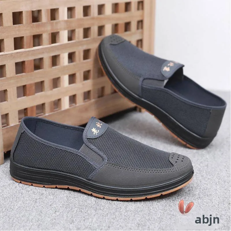 Men's Slip-On Breathable Mesh Shoes Comfortable Old Beijing Cloth Shoes Dad Shoes Grandpa Shoes Casual round Toe Rubber Sole
Men's Slip-On Breathable Mesh Shoes Comfortable Old Beijing Cloth Shoes Dad Shoes Grandpa Shoes Casual round Toe Rubber Sole