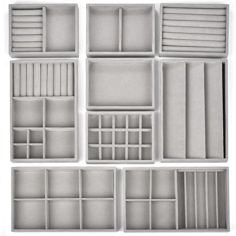 Velvet Jewelry Display Organizer Stackable Jewelry Storage Box DIY Earring Necklace Ring Bracelet Jewelry Organizer Storage Tray
Velvet Jewelry Display Organizer Stackable Jewelry Storage Box DIY Earring Necklace Ring Bracelet Jewelry Organizer Storage Tray