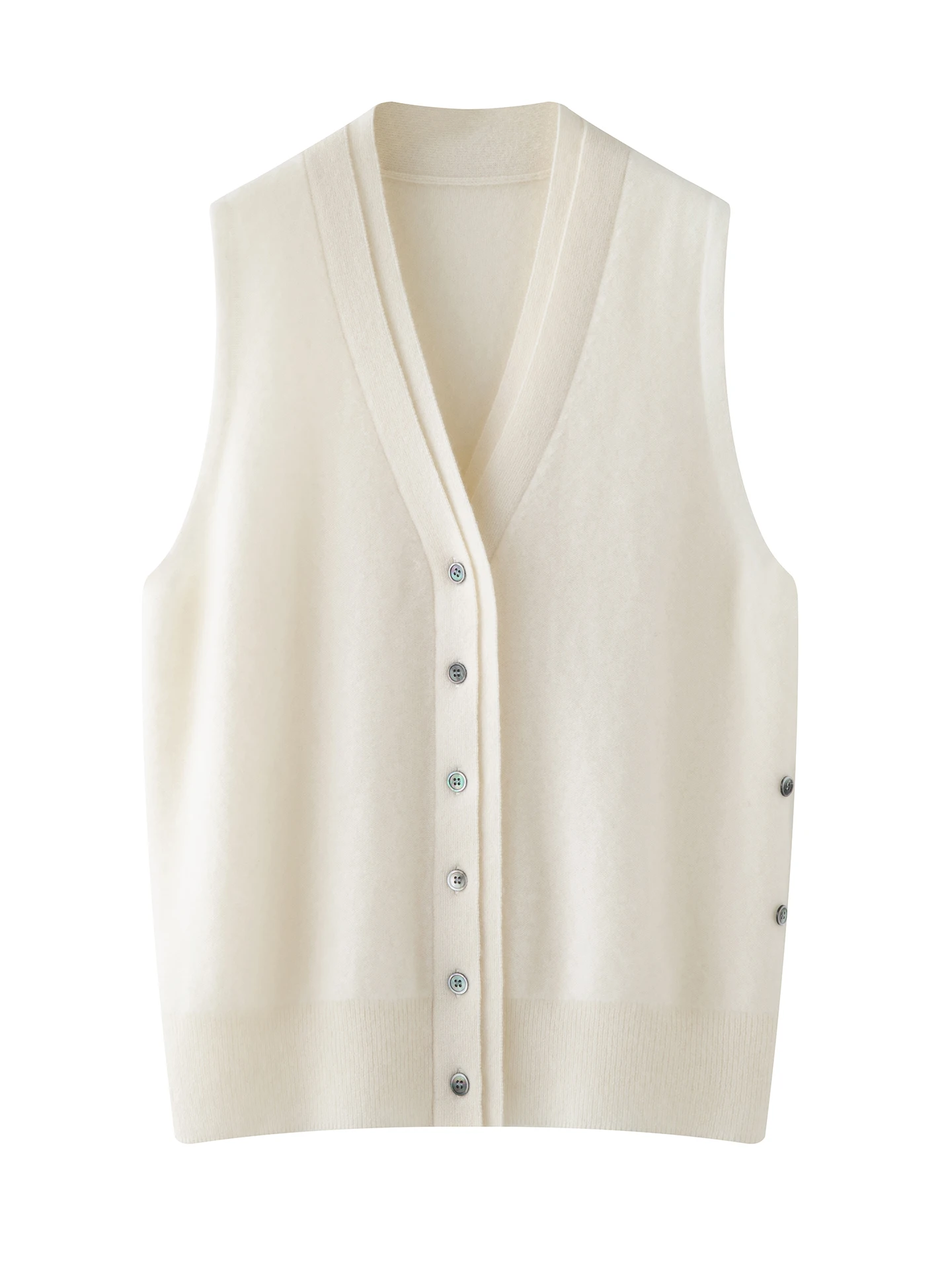 Autumn Winter V-Neck Solid Knitwear Vest Elegant Women Loose Single Breasted Sleeveless 100% Cashmere Sweater Women's vest Tops
Autumn Winter V-Neck Solid Knitwear Vest Elegant Women Loose Single Breasted Sleeveless 100% Cashmere Sweater Women's vest Tops