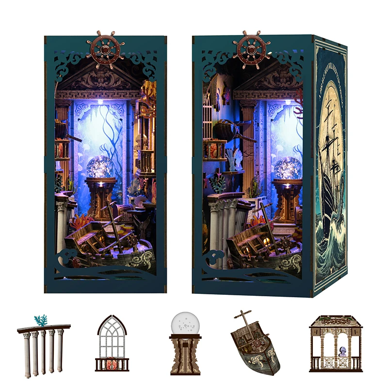 DIY Book Nook Kit Bookshelf Shelf Insert 3D Puzzle Wooden Dollhouse 3D Puzzle Building Model Home Decoration Toy Christmas Gifts
DIY Book Nook Kit Bookshelf Shelf Insert 3D Puzzle Wooden Dollhouse 3D Puzzle Building Model Home Decoration Toy Christmas Gifts