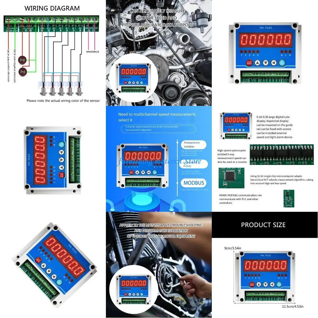 Y5GD Handheld Digital Lasers Tachometer Meter Not-Contact Motor Speed Gauges
Y5GD Handheld Digital Lasers Tachometer Meter Not-Contact Motor Speed Gauges