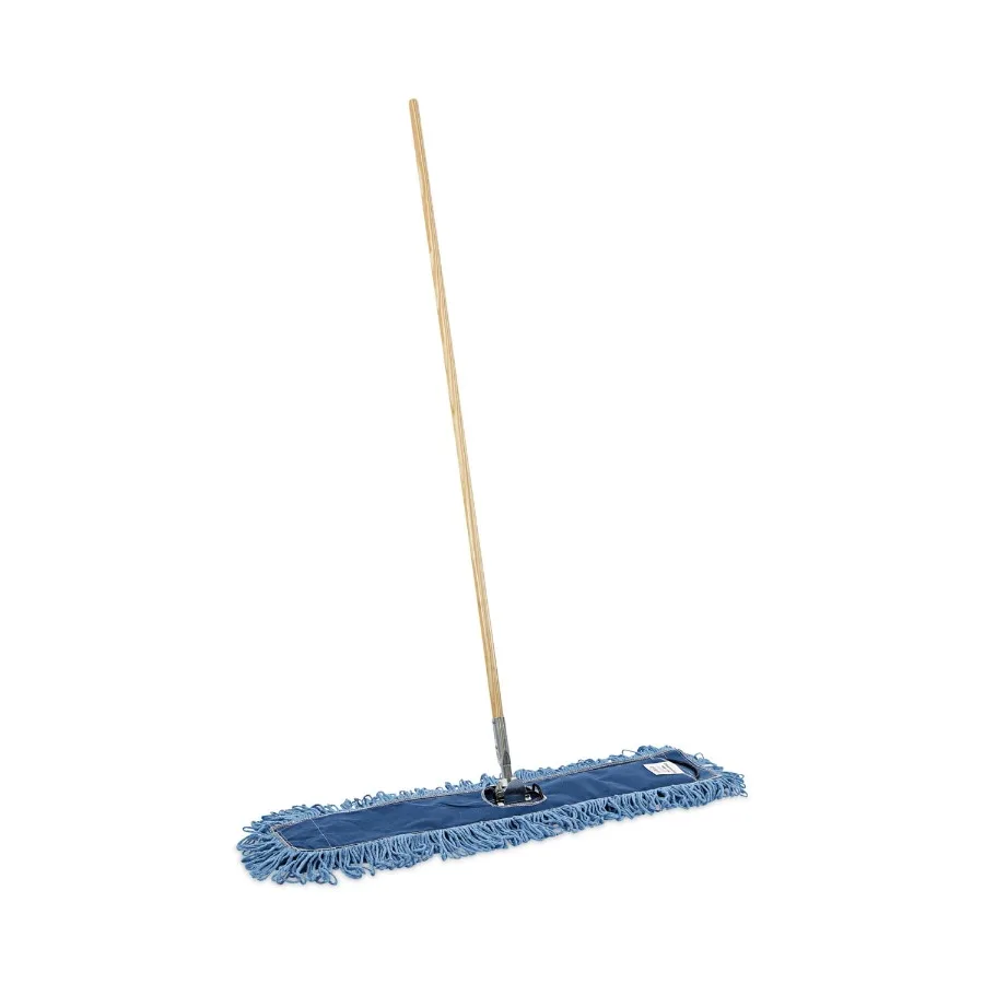 Dry Mopping Kit, 36 x 5 Blue Blended Synthetic Head, 60" Natural Wood/Metal Handle
Dry Mopping Kit, 36 x 5 Blue Blended Synthetic Head, 60" Natural Wood/Metal Handle