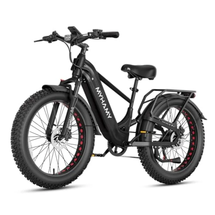 Off-Road Electric Bike for Adults: 2000W Peak Motor, 48V 18Ah Removable Battery, 26x4.0 Fat Tires, Dual Suspension, Hydraulic D
Off-Road Electric Bike for Adults: 2000W Peak Motor, 48V 18Ah Removable Battery, 26x4.0 Fat Tires, Dual Suspension, Hydraulic D