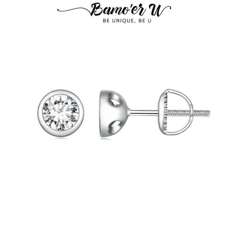 Серьги-гвоздики Bamoer U Moissanite из стерлингового серебра 925 пробы с уникальным дизайном инкрустации, сертифицированные, женские, изысканные ювелирные изделия
Серьги-гвоздики Bamoer U Moissanite из стерлингового серебра 925 пробы с уникальным дизайном инкрустации, сертифицированные, женские, изысканные ювелирные изделия