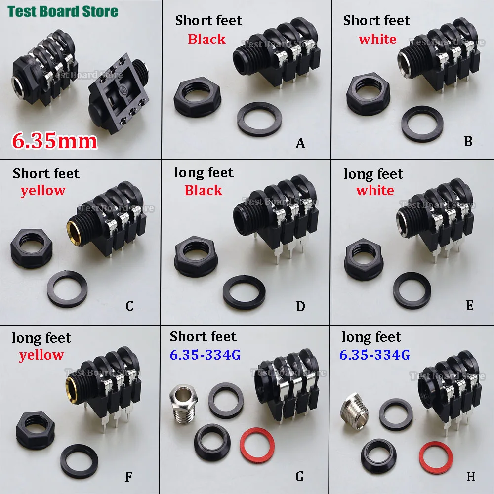 1/2/5pcs 6.35mm Jack 6Pin Stereo Female Headphone Socket Audio Plug Microphone Jack Thread PCB Panel Mount Connectors
1/2/5pcs 6.35mm Jack 6Pin Stereo Female Headphone Socket Audio Plug Microphone Jack Thread PCB Panel Mount Connectors