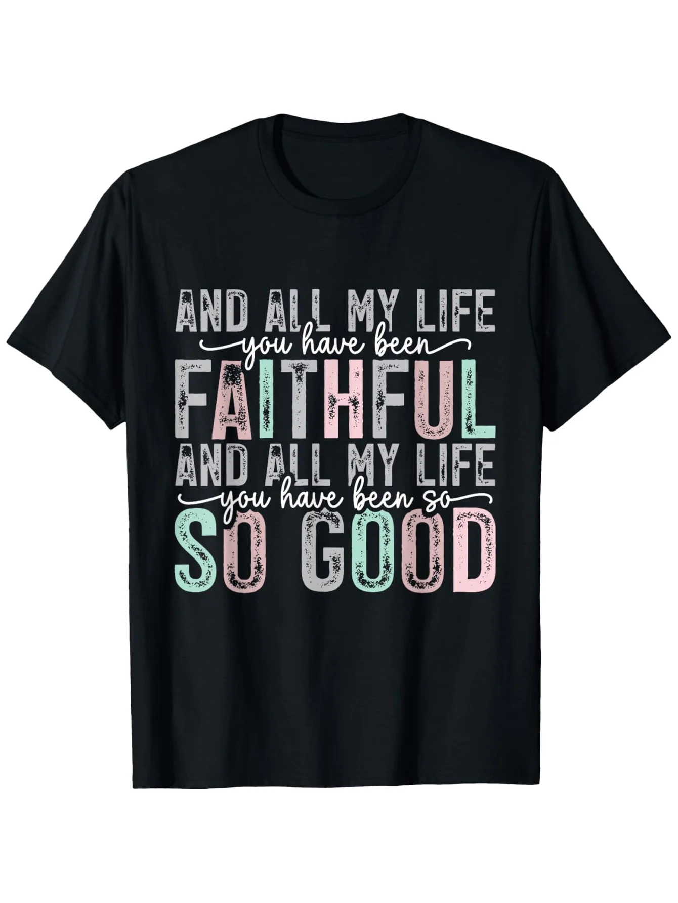 Faith Inspired Christian T-Shirt - "Faithful for a Lifetime" and "Jesus for a Lifetime" Bible Verse Prints
Faith Inspired Christian T-Shirt - "Faithful for a Lifetime" and "Jesus for a Lifetime" Bible Verse Prints