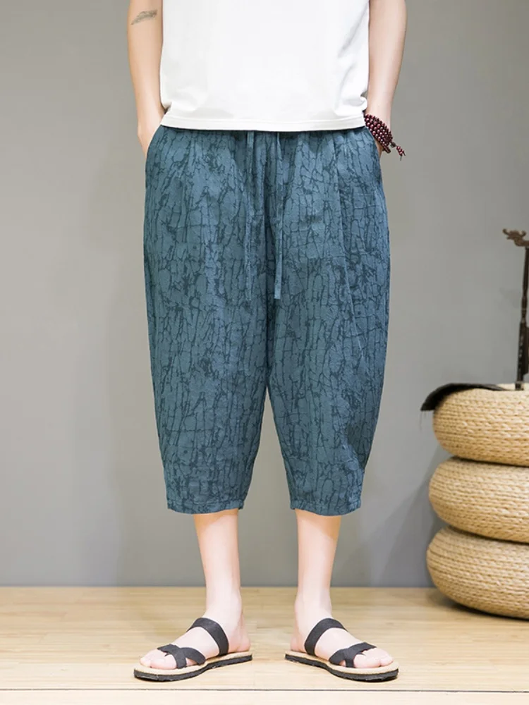 Cotton Linen Men's Casual Pants Summer Vintage Floral Wide Leg ort orts Thin Loose Large Size Harlan Seven Pants
Cotton Linen Men's Casual Pants Summer Vintage Floral Wide Leg ort orts Thin Loose Large Size Harlan Seven Pants