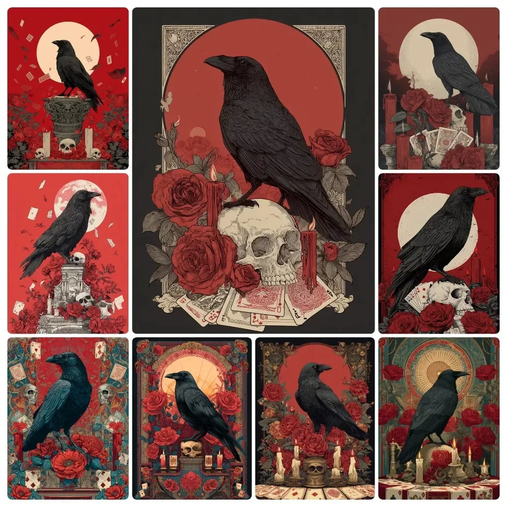 DIY Animals Crow Black Bird Red Rose Jigsaw Puzzles for Adults Focus Enhancement Therapy Office Decor Meaningful Retirement Gift
DIY Animals Crow Black Bird Red Rose Jigsaw Puzzles for Adults Focus Enhancement Therapy Office Decor Meaningful Retirement Gift