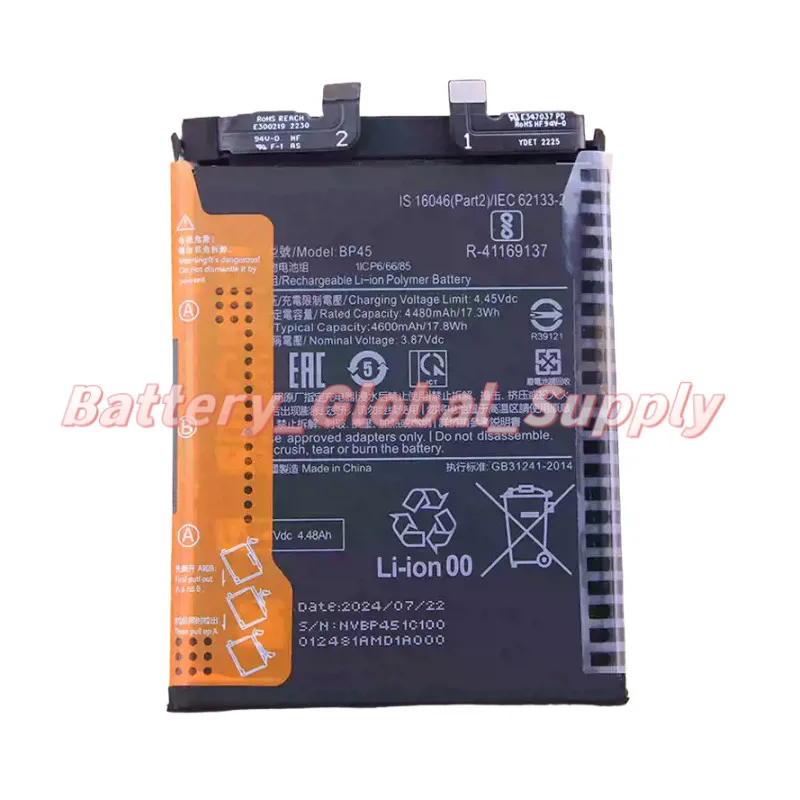 Аккумулятор 3.87V 4480MAH для 12 Pro BP45, высокое качество, быстрая доставка, абсолютно новый, 1 шт.
Аккумулятор 3.87V 4480MAH для 12 Pro BP45, высокое качество, быстрая доставка, абсолютно новый, 1 шт.