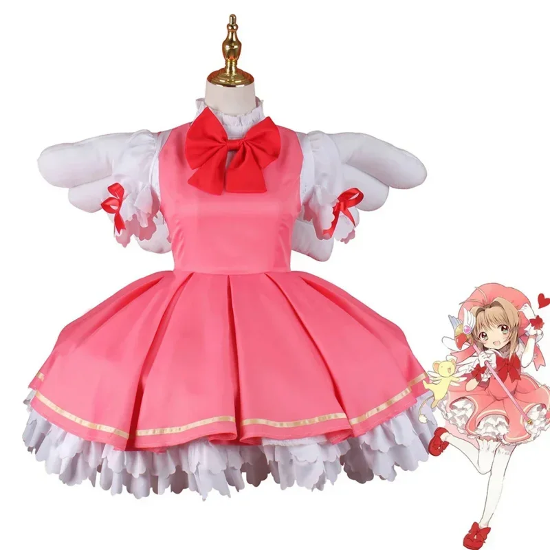 Аниме Card Captor Kinomoto Sakura Battle Suit Girl Wings Dress Uniform Косплей Набор Костюм на Хэллоуин MN3
Аниме Card Captor Kinomoto Sakura Battle Suit Girl Wings Dress Uniform Косплей Набор Костюм на Хэллоуин MN3
