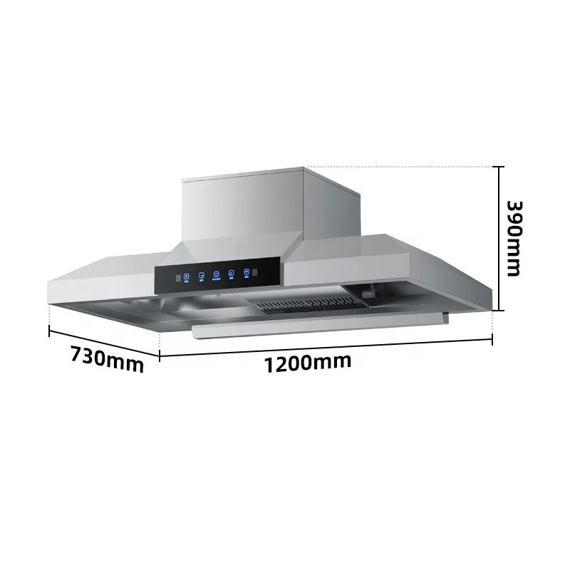 Commercial Kitchen Range Hood | Stainless Steel 201 Heavy-Duty Smoke Extractor | 95%+ Smoke Removal
Commercial Kitchen Range Hood | Stainless Steel 201 Heavy-Duty Smoke Extractor | 95%+ Smoke Removal