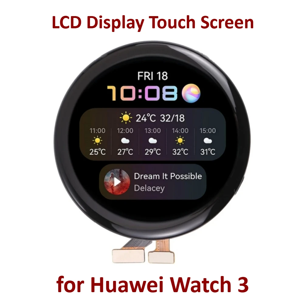 Сенсорный ЖК-дисплей для Huawei Watch 3, GLL-AL00 с дигитайзером, полная сборка, запасная часть для ремонта экрана часов
Сенсорный ЖК-дисплей для Huawei Watch 3, GLL-AL00 с дигитайзером, полная сборка, запасная часть для ремонта экрана часов