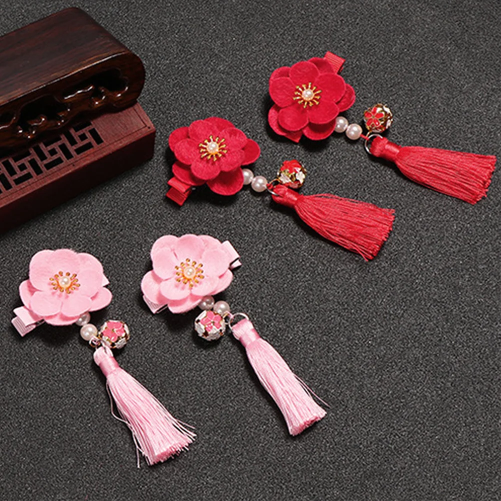 Tassel Hair Clip Accessories Child Barrettes Clips for Girls Pearl Chinese Hairpin
Tassel Hair Clip Accessories Child Barrettes Clips for Girls Pearl Chinese Hairpin