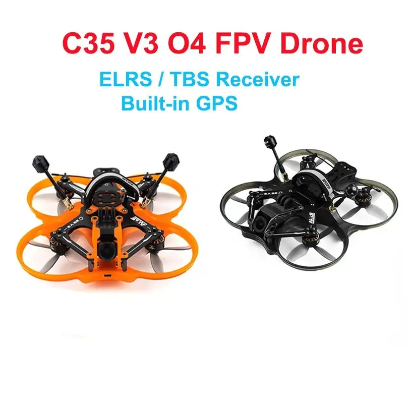 Дрон Axisflying CineON C35 V3 O4 PRO FPV 3,5 дюйма 6S Cinewhoop со встроенным GPS ICM-42688-P гироскопом, двигателем 1960KV 
Дрон Axisflying CineON C35 V3 O4 PRO FPV 3,5 дюйма 6S Cinewhoop со встроенным GPS ICM-42688-P гироскопом, двигателем 1960KV