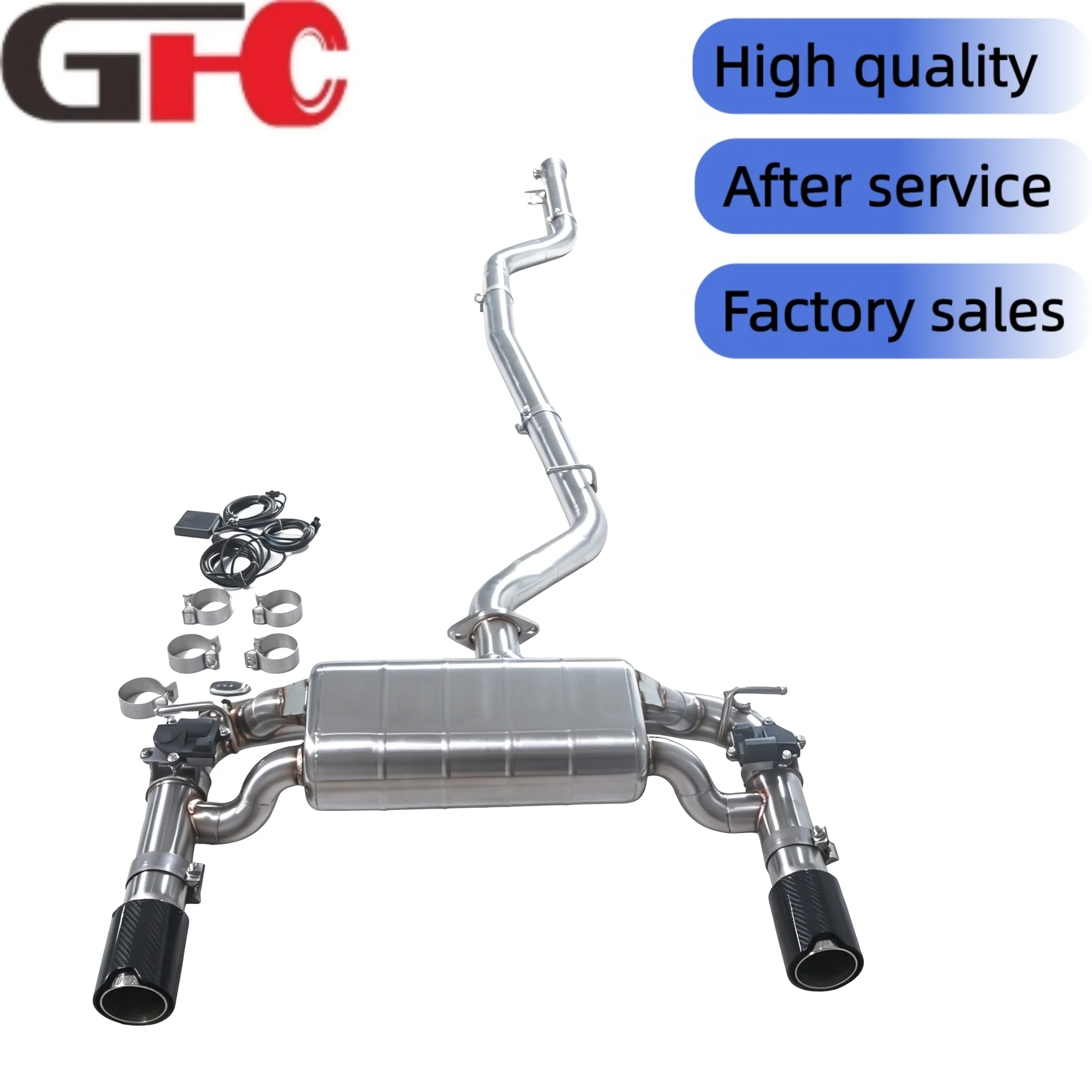 Exhaust Pipe Is Suitable for 2018 BMW 320i F30 B48 2.0T Exhaust System Muffler 304SUS with IM Tail Throat
Exhaust Pipe Is Suitable for 2018 BMW 320i F30 B48 2.0T Exhaust System Muffler 304SUS with IM Tail Throat
