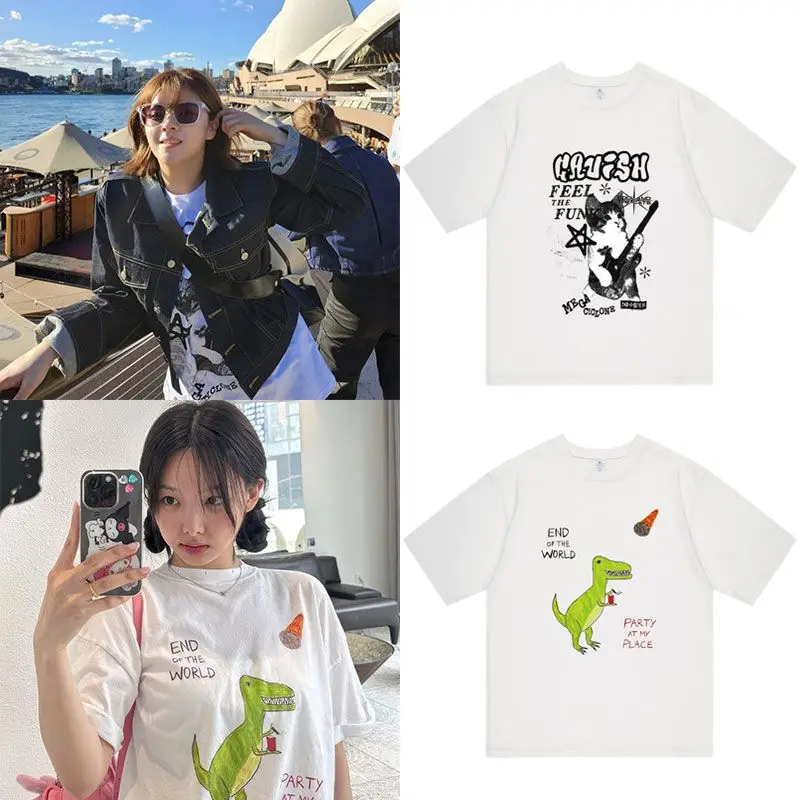Футболка с принтом IM NAYEON Yoo JeongYeon Same футболки Kpop милые летние топы для женщин хлопковая футболка с короткими рукавами для женщин
Футболка с принтом IM NAYEON Yoo JeongYeon Same футболки Kpop милые летние топы для женщин хлопковая футболка с короткими рукавами для женщин