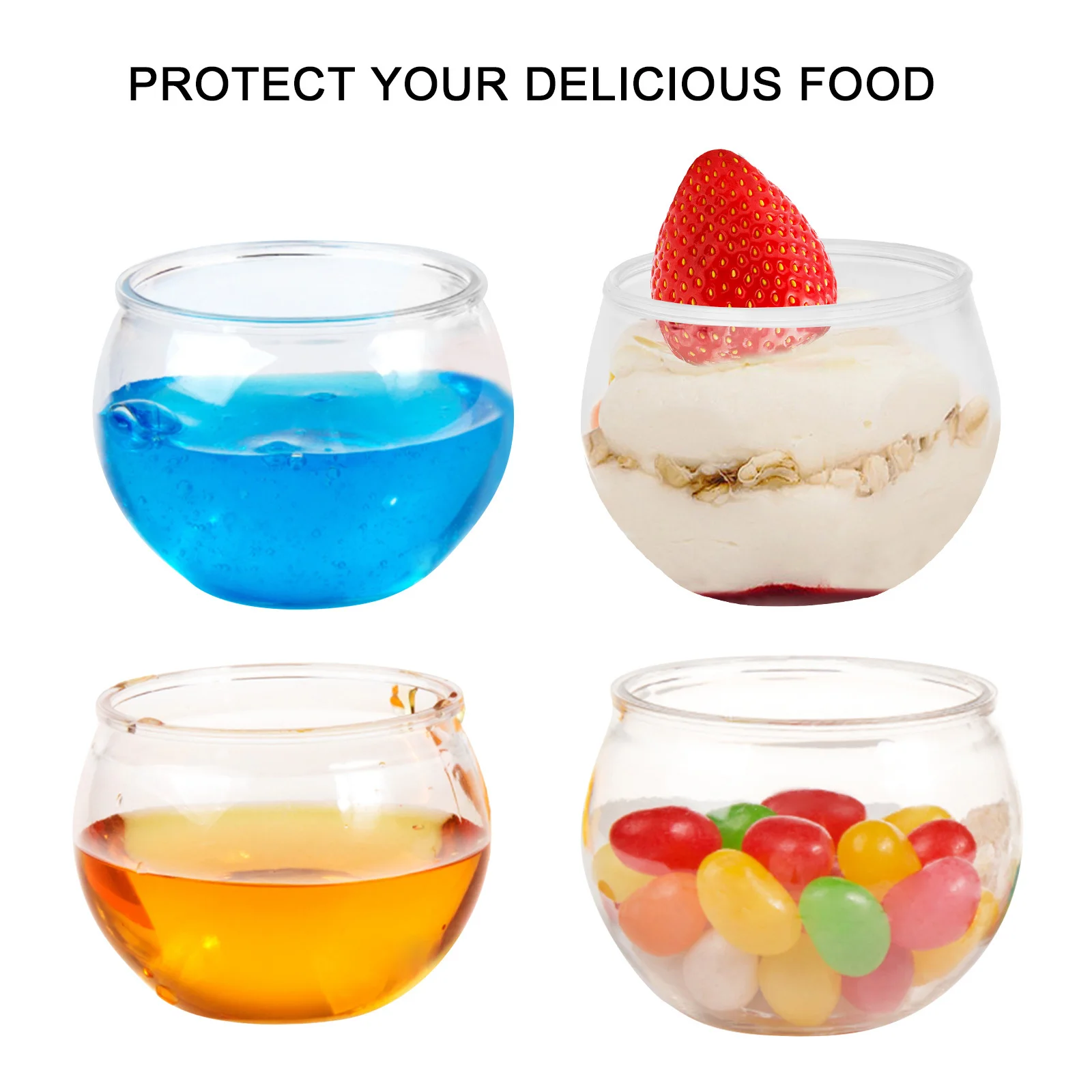 12 pcs 75 Ml Pet Plastic Dessert Cups Thickened Multipurpose Snack Containers For Cake Ice Cream Mousse Rounded Household Cold
12 pcs 75 Ml Pet Plastic Dessert Cups Thickened Multipurpose Snack Containers For Cake Ice Cream Mousse Rounded Household Cold