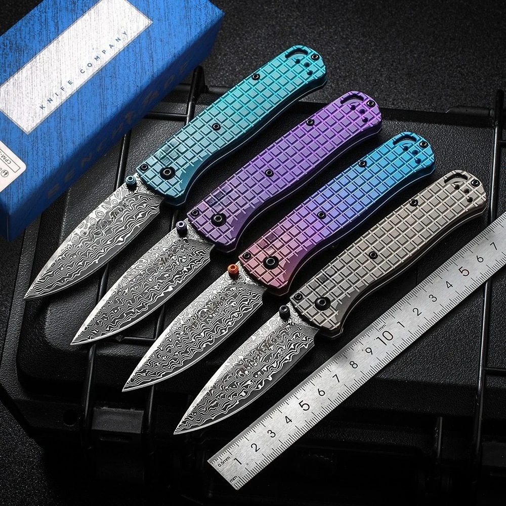 Collector's Edition BM535 Titanium Handle Damascus Leaf Folding Knife Camping Wilderness Survival Emergency Folding Knife
Collector's Edition BM535 Titanium Handle Damascus Leaf Folding Knife Camping Wilderness Survival Emergency Folding Knife