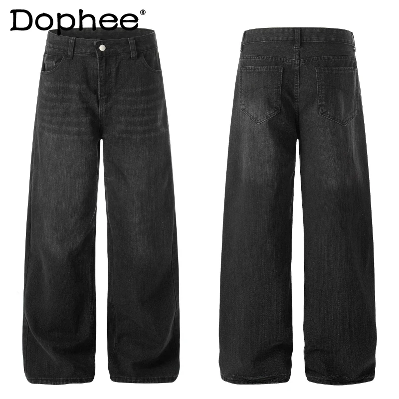 Fashion Wide-leg Jeans Men's Women's 2026 Spring New Loose Comfort Straight Denim Trousers Pocket Decoration Stylish Denim Pants
Fashion Wide-leg Jeans Men's Women's 2026 Spring New Loose Comfort Straight Denim Trousers Pocket Decoration Stylish Denim Pants