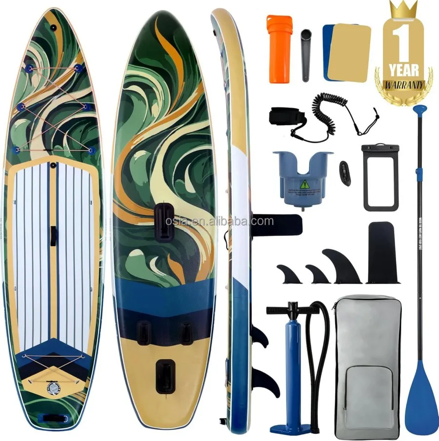 Надувная SUP-доска для рыбалки 10'6" и 11'6'' с технологией Drop Stitch, высокой видимостью и улучшенными характеристиками
Надувная SUP-доска для рыбалки 10'6" и 11'6'' с технологией Drop Stitch, высокой видимостью и улучшенными характеристиками