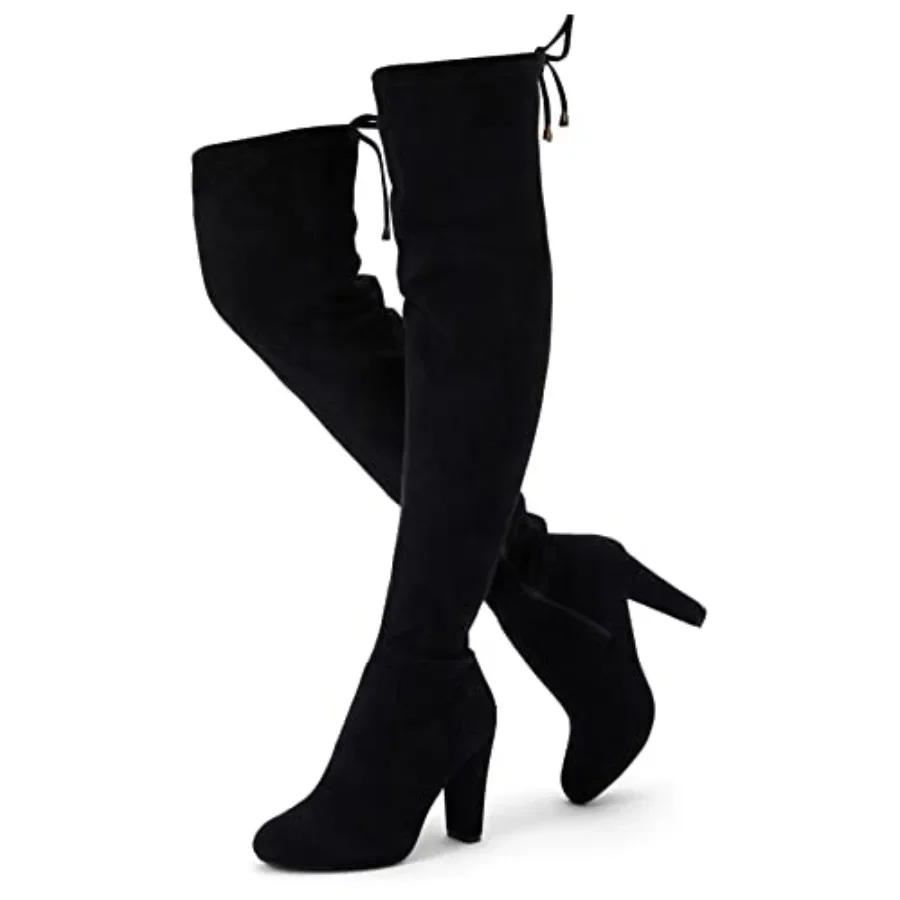 Women's Thigh High Over The Knee Boots Suede Fashion Long 3.5 Inch Heel Boots with Zipper
Women's Thigh High Over The Knee Boots Suede Fashion Long 3.5 Inch Heel Boots with Zipper
