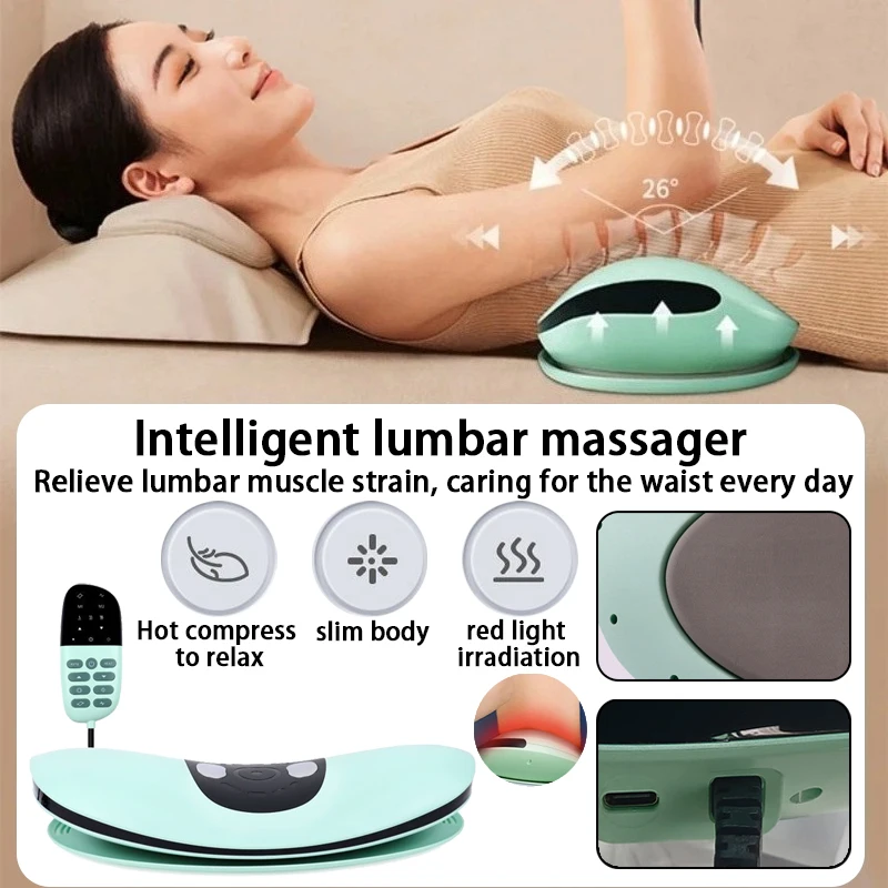 Интеллектуальный домашний зарядный электрический массажер для талии, глубокий горячий компресс, уменьшение вибрации и расслабление мышц, массажер для поясницы 
Интеллектуальный домашний зарядный электрический массажер для талии, глубокий горячий компресс, уменьшение вибрации и расслабление мышц, массажер для поясницы