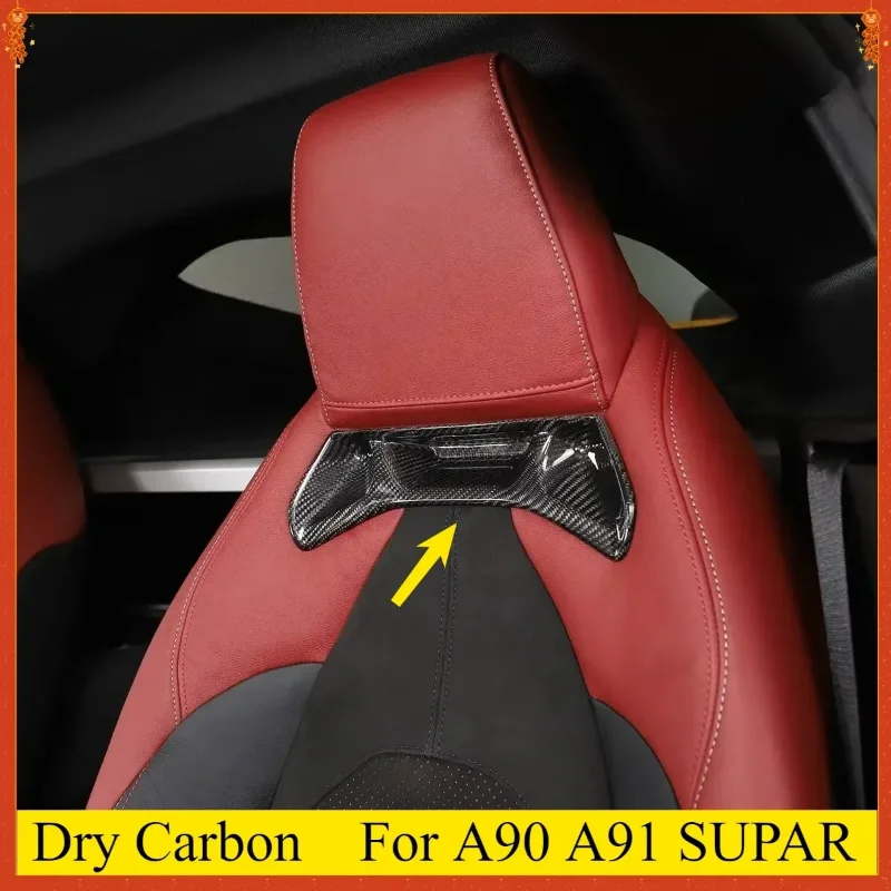 For TOYOTA GR Supra A90 A91 Mk5 Real Dry Carbon Fibre 19-2022 Seat Backrest Cover Trim Sticker Interior Modification Accessories
For TOYOTA GR Supra A90 A91 Mk5 Real Dry Carbon Fibre 19-2022 Seat Backrest Cover Trim Sticker Interior Modification Accessories